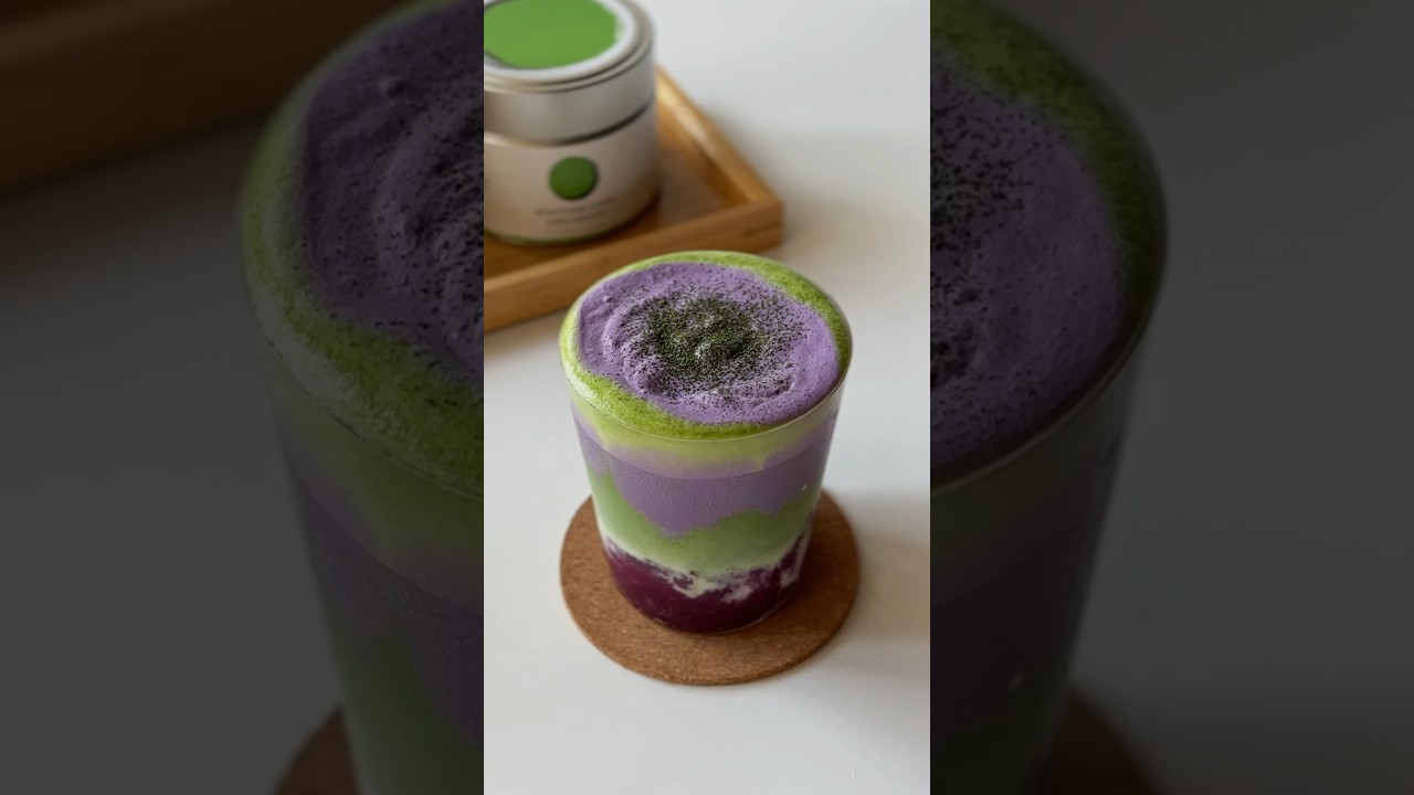 ube matcha latte | make it better than the cafe!