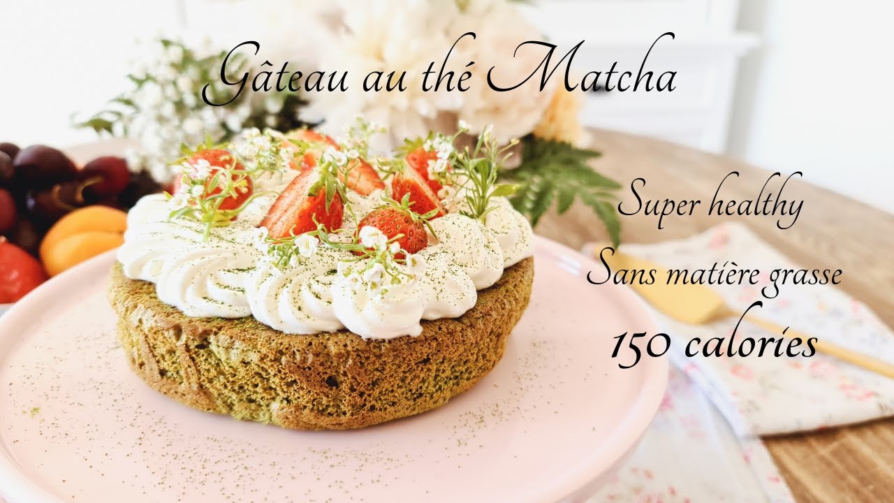 150 CALORIES pour ce gâteau au MATCHA !!!