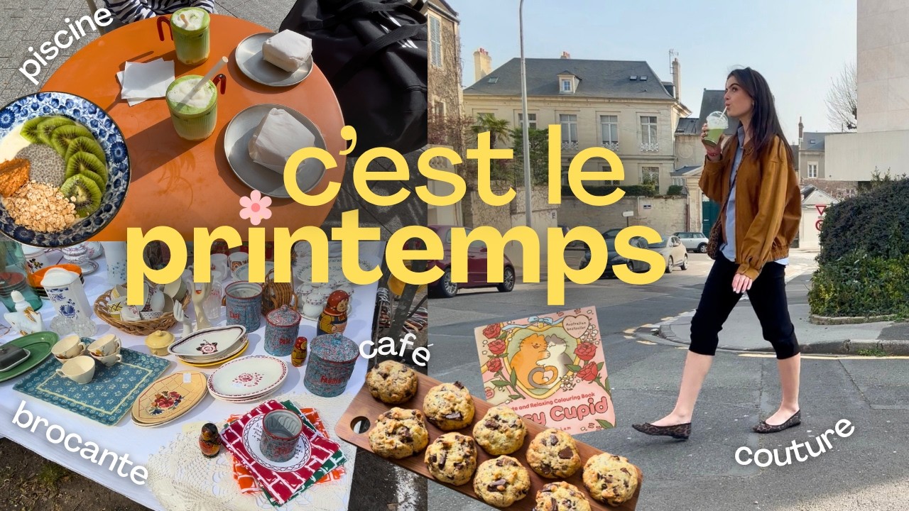 C'est le printemps ! (café, brocante, piscine and more)