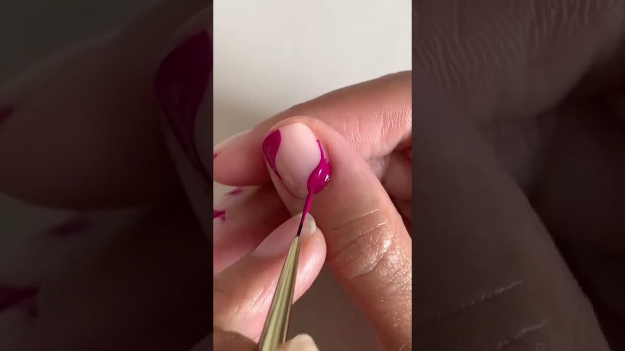 HOW TO : Réaliser un nail art waves #nailart #manucurist #semipermanent