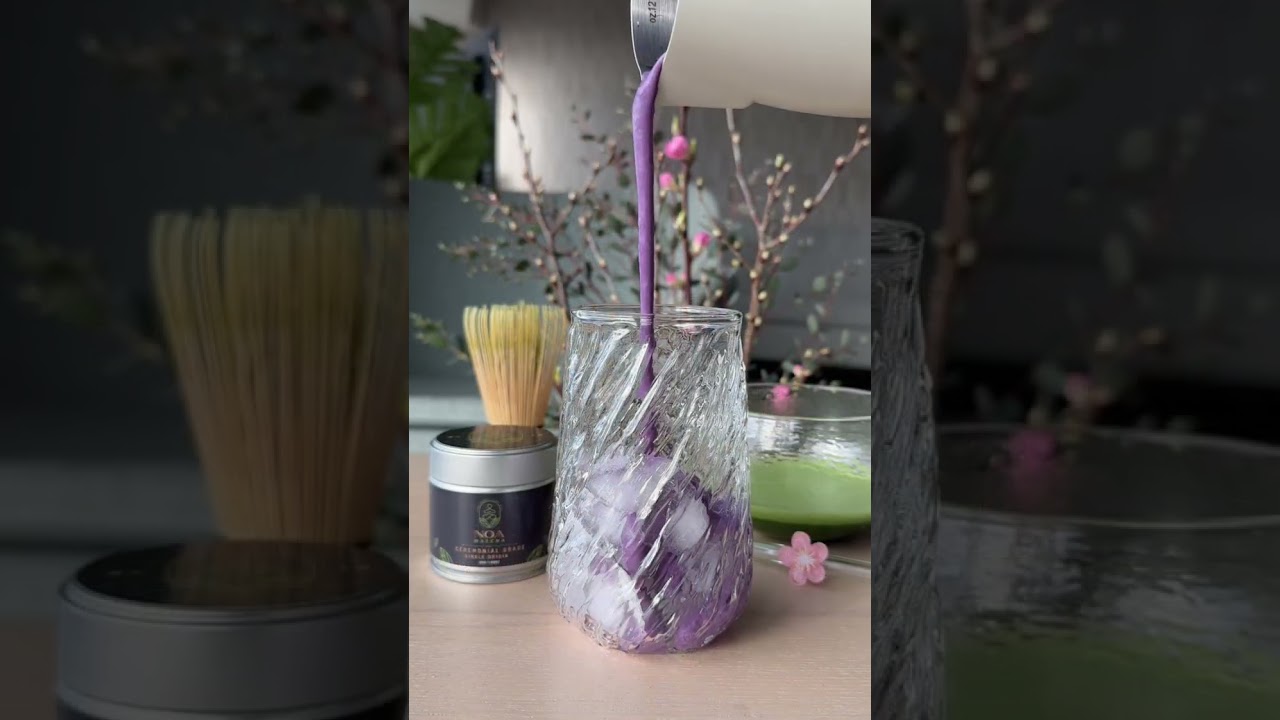 Meet the Ube Matcha Latte—where earthy matcha meets sweet, nutty ube for a creamy, vibrant treat! 💜