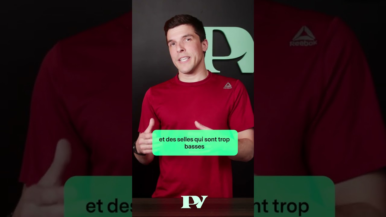 Les douleurs aux genoux à vélo sont souvent causé par la hauteur de selle.