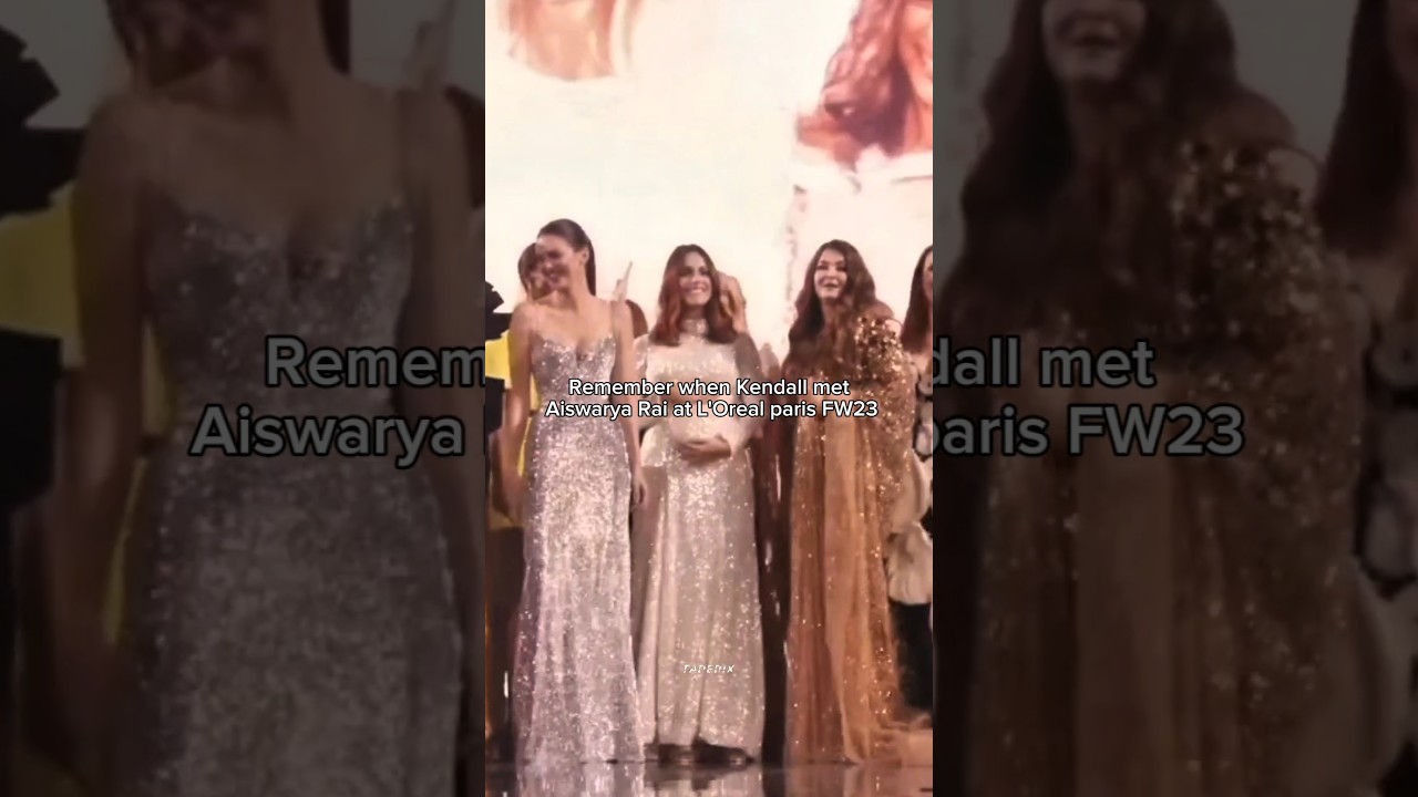 Kendall & aiswarya together ❤️ at L'Oreal Paris FW #bts #metgala #catwalktour #fashionshow #kendall
