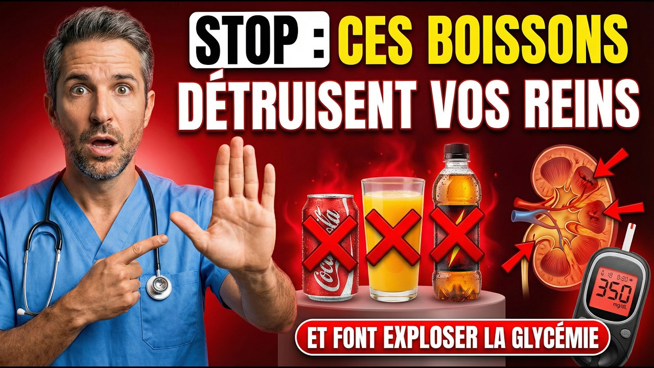 Cette boisson détruit MORTELLEMENT vos reins et font exploser votre glycémie après 50 ans