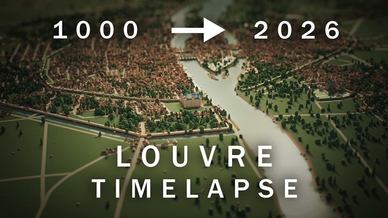 LOUVRE - 3D TIMELAPSE (No AI)
