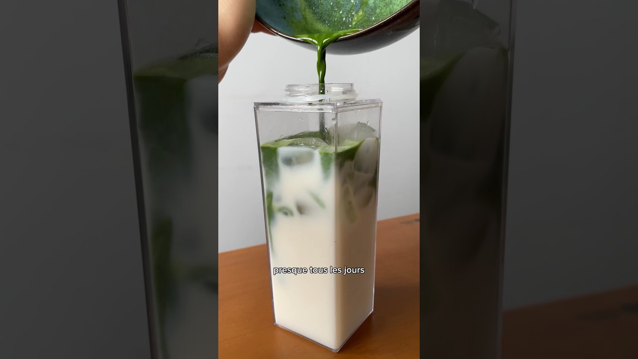 🍵 TUTO MATCHA LATTE 🇯🇵 like a PRO à la maison #shortswithzita #shorts