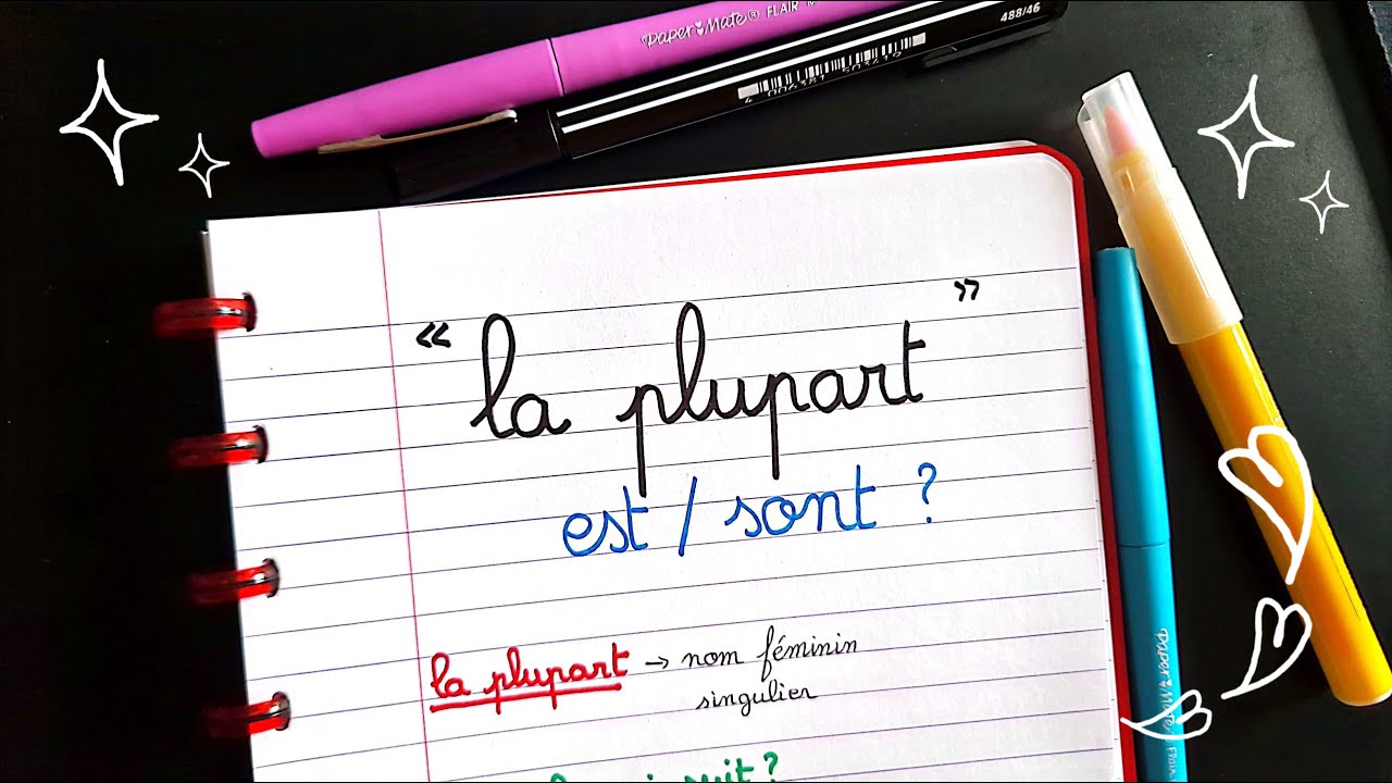 LA PLUPART EST / SONT ?