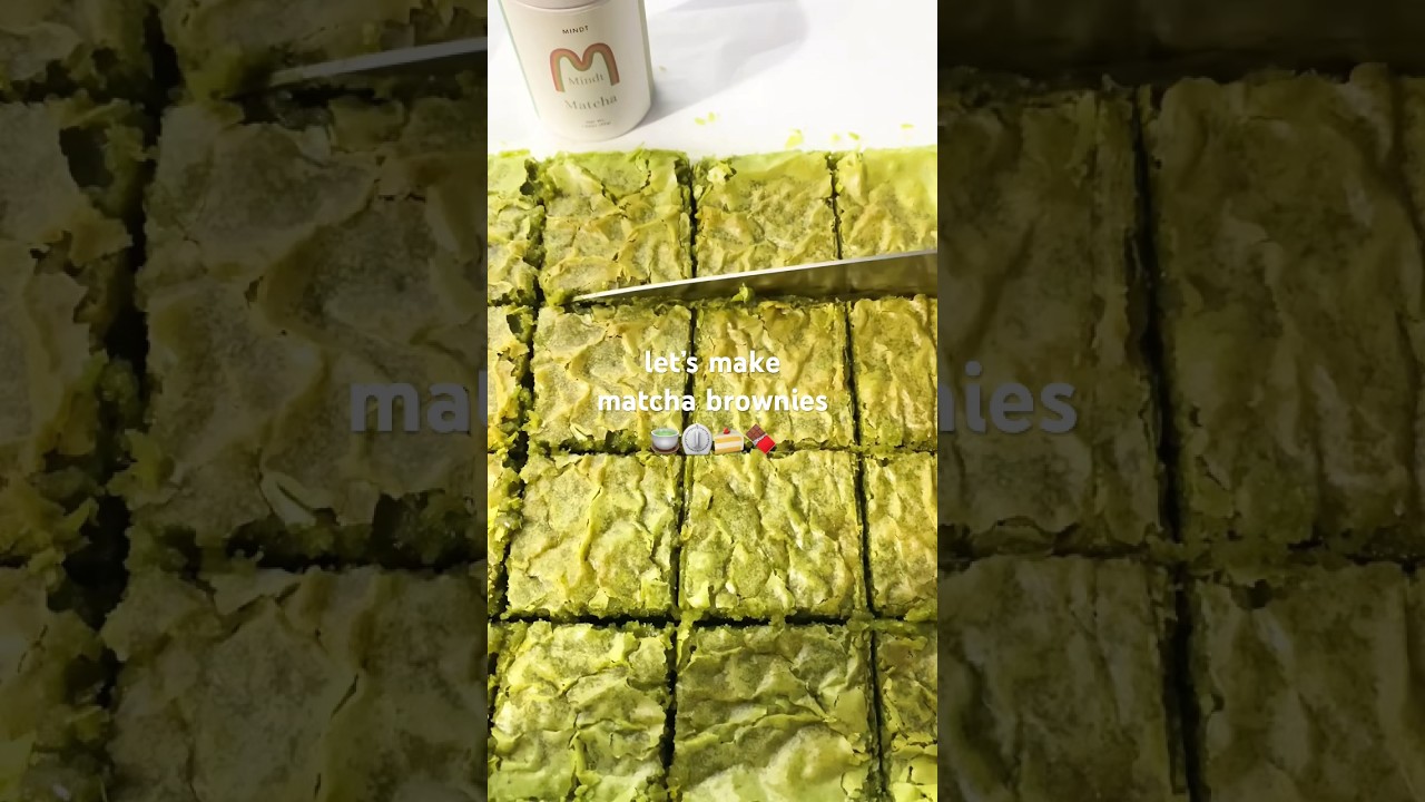 Matcha brownies