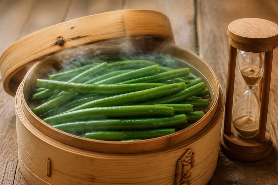découvrez comment cuire parfaitement les haricots verts à la vapeur, avec les conseils sur le temps de cuisson idéal pour préserver saveur et texture.