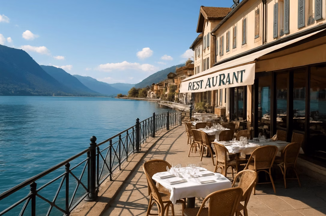 Restaurants lac Aiguebelette : au bord de l&rsquo;eau