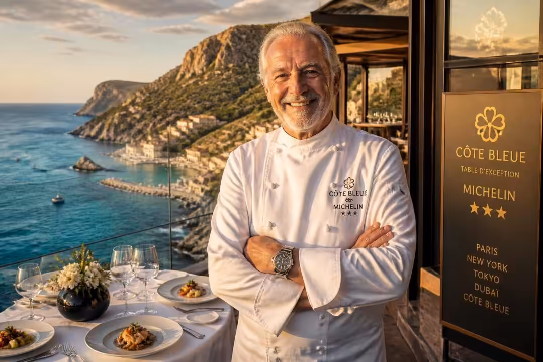 découvrez comment un ancien top chef a transformé la côte bleue en une destination étoilée michelin, offrant des expériences culinaires d'exception reconnues mondialement.