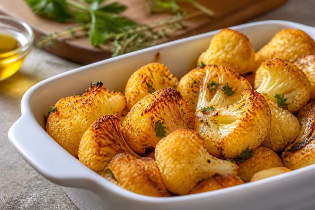découvrez notre recette simple et délicieuse de chou-fleur rôti au four, croustillant à souhait pour un plat sain et savoureux.